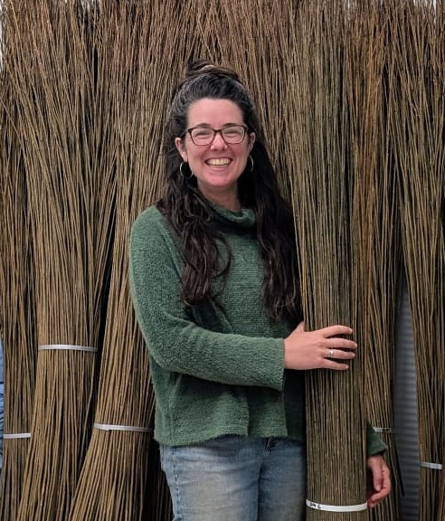 Liv, the founder of Pembrokeshire Woven Coffins